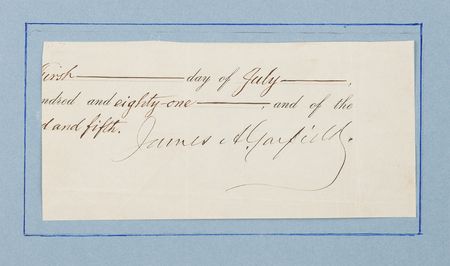 Lot #27 James A. Garfield Signature as President - Dated a Day Before His Assassination - Image 2