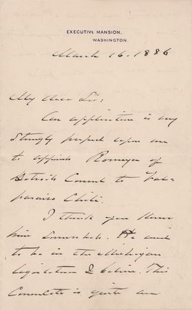 Lot #51 Grover Cleveland Autograph Letter Signed as President to His Future Postmaster General - Image 1