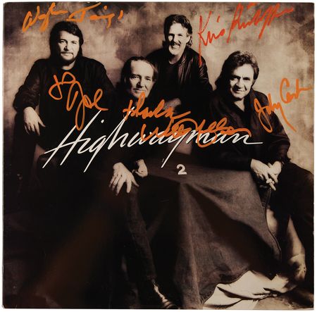 Lot #549 The Highwaymen Signed Album - Highwayman