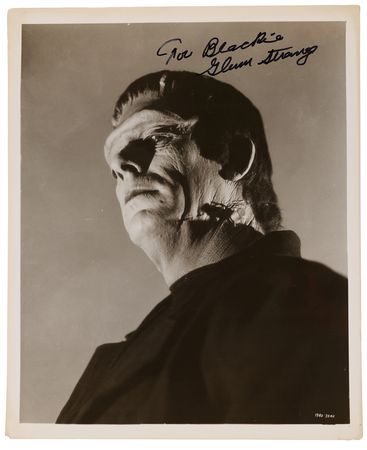 Lot #637 Glenn Strange Signed Photograph as