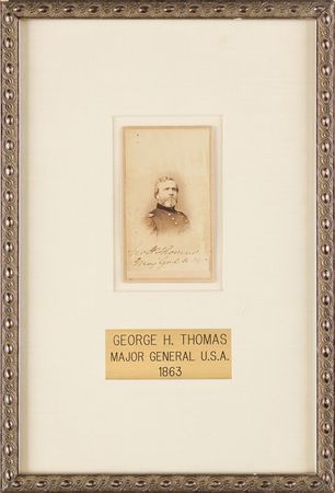 Lot #392 George H. Thomas Signed Photograph - Image 2