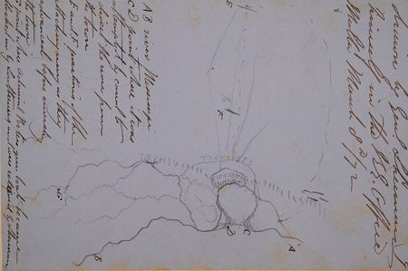 Lot #327 William T. Sherman Hand-Drawn Map of the Union Plan of Attack at Vicksburg - Image 2