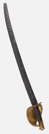 Lot #411 Civil War-Dated US Model 1860 Naval Cutlass by Ames Mfg. Co. - Image 3