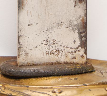 Lot #411 Civil War-Dated US Model 1860 Naval Cutlass by Ames Mfg. Co. - Image 5