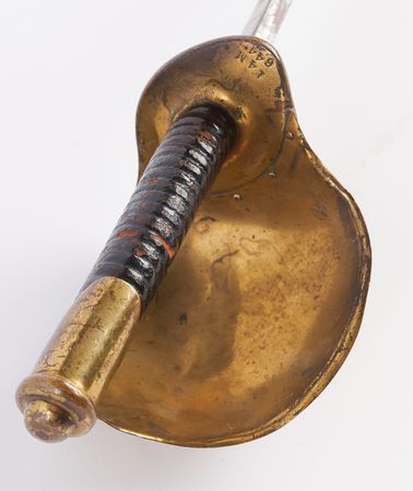 Lot #411 Civil War-Dated US Model 1860 Naval Cutlass by Ames Mfg. Co. - Image 7