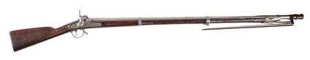 Lot #412 Mexican-American War-Era US Model 1842 Musket and Bayonet by Harpers Ferry - Image 1