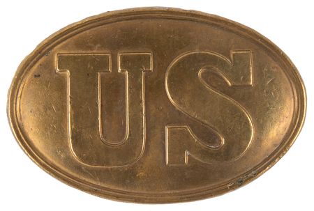 Lot #416 Civil War US 1839 Pattern Oval Belt Plate - Image 1