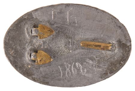 Lot #416 Civil War US 1839 Pattern Oval Belt Plate - Image 2