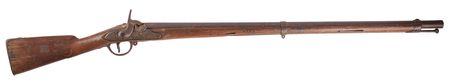 Lot #422 Privately Made Short Percussion Musket Using a US Model 1795 Harpers Ferry Lock - Image 1