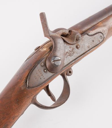 Lot #422 Privately Made Short Percussion Musket Using a US Model 1795 Harpers Ferry Lock - Image 3