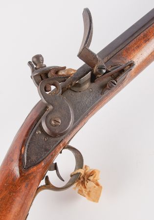Lot #423 American Flintlock Fowling Gun with French 1763-1766 Pattern Musket Lock - Image 3