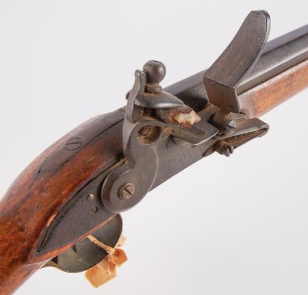 Lot #423 American Flintlock Fowling Gun with French 1763-1766 Pattern Musket Lock - Image 4