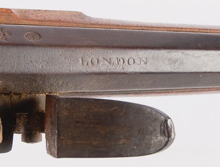 Lot #423 American Flintlock Fowling Gun with French 1763-1766 Pattern Musket Lock - Image 5