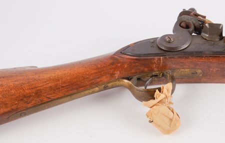 Lot #423 American Flintlock Fowling Gun with French 1763-1766 Pattern Musket Lock - Image 7