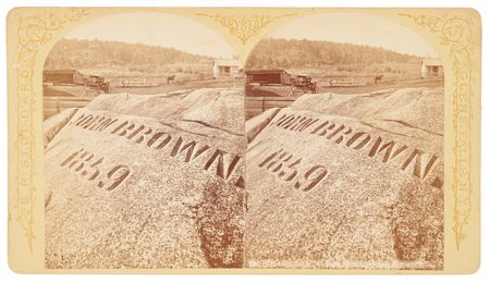 Lot #400 John Brown's Grave Stereoview Photograph