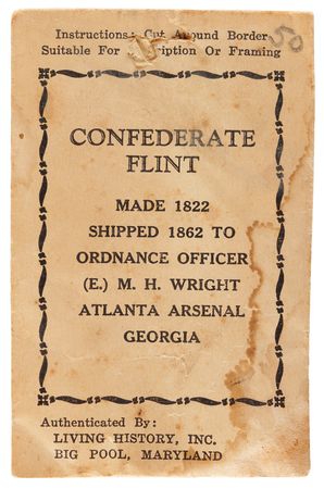 Lot #429 Confederate Flint - Image 2