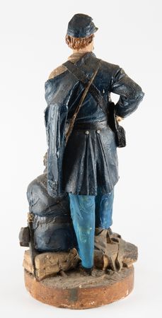Lot #430 John Rogers: 'Wounded to the Rear, One More Shot' Plaster Sculpture - Image 2