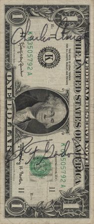 Lot #5117 Gemini 11 Crew-Signed $1 Dollar Bill -