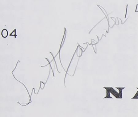 Lot #5070 Scott Carpenter Signed 'Project Mercury Familiarization' Manual - Image 2