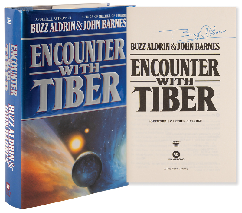 Lot 384 Buzz Aldrin Signed Book - Encounter with Tiber