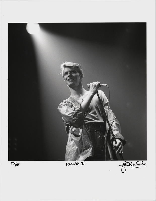 Lot 561 David Bowie Oversized Photograph Signed by John Rowlands - 'Isolar II' (Ltd. Ed. #13/20)