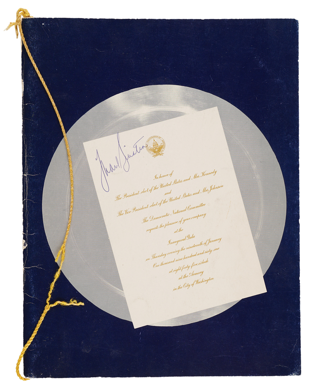 Lot 663 Frank Sinatra Signed 'Inaugural Gala' Program for President-Elect John F. Kennedy