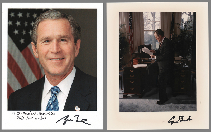 Lot 115 George and George W. Bush (2) Signed Photographs
