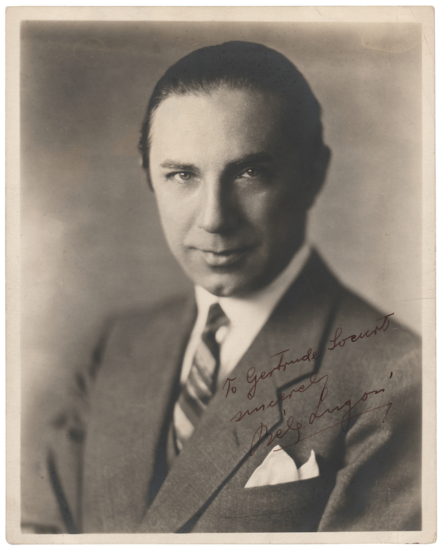Lot 595 Bela Lugosi Signed Photograph