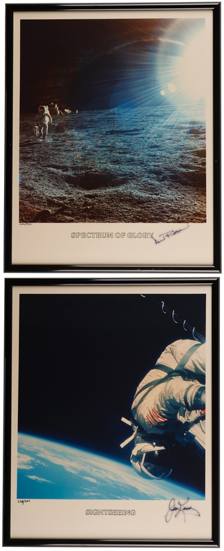 Lot 340 Alan Bean and James Lovell (2) Signed Prints (Ltd. Ed. #226/500) - 15˝ x 19˝