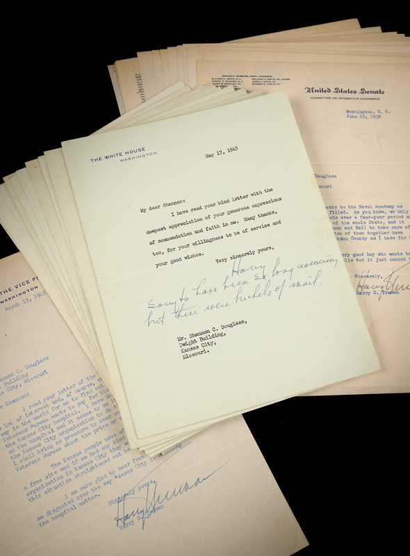 Lot 9 Harry S. Truman Archive of (27) Typed Letters Signed, Including (12) as President