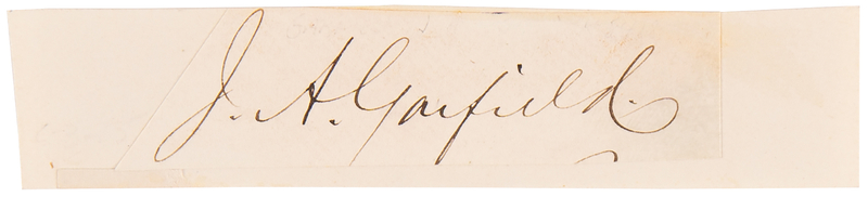 Lot 46 James A. Garfield Signature