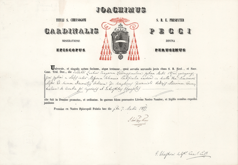 Lot 194 Pope Leo XIII Document Signed
