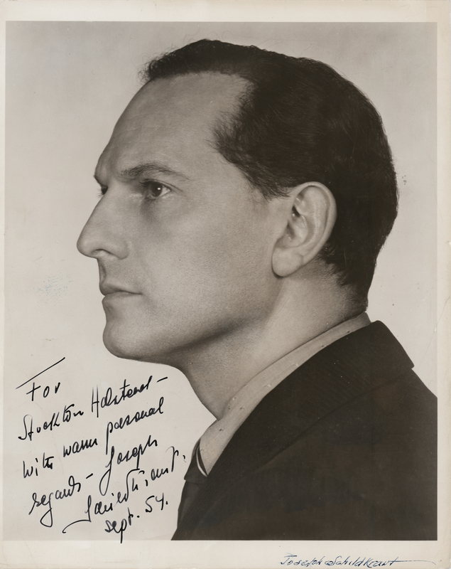 Lot 658 Joseph Schildkraut Signed Photograph