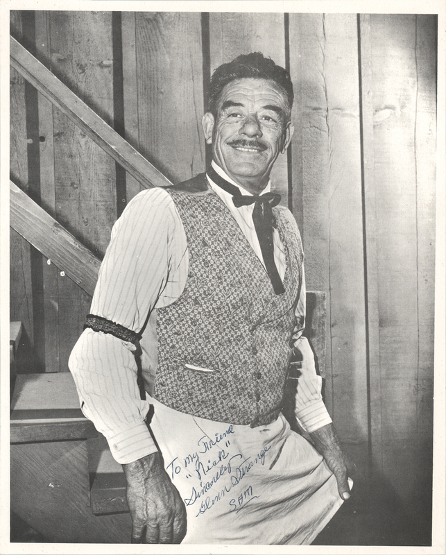 Lot 667 Glenn Strange Signed Photograph