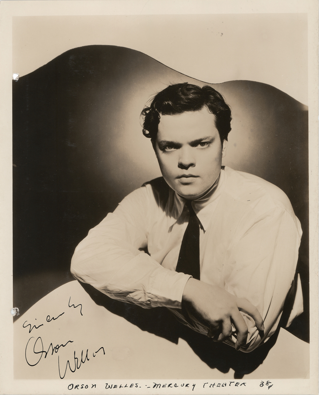 Lot 672 Orson Welles Signed Photograph