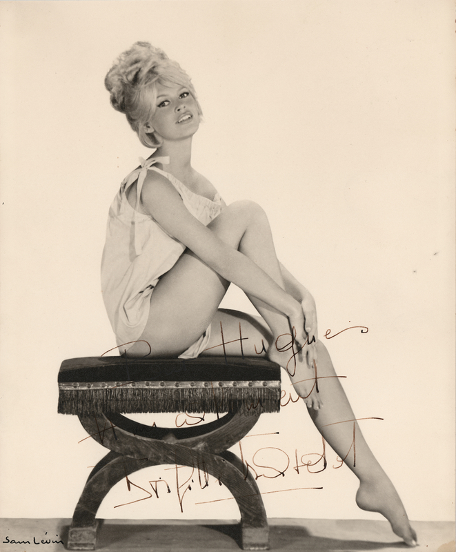 Lot 599 Brigitte Bardot Signed Photograph