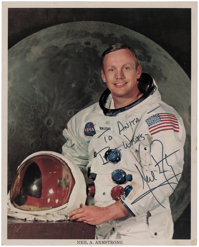 Lot 388 Neil Armstrong Signed Photograph