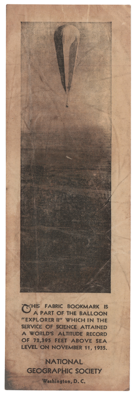 Lot 330 Explorer II Flown Fabric - Record-Setting High-Altitude Balloon