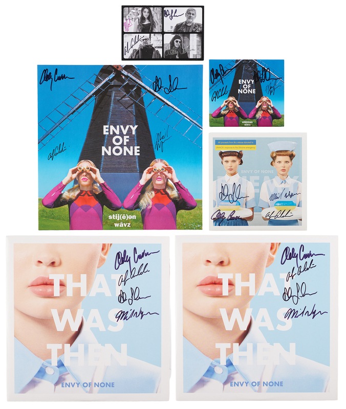 Lot 579 Rush: Alex Lifeson (6) Signed Items - Also Signed by Members of Envy of None