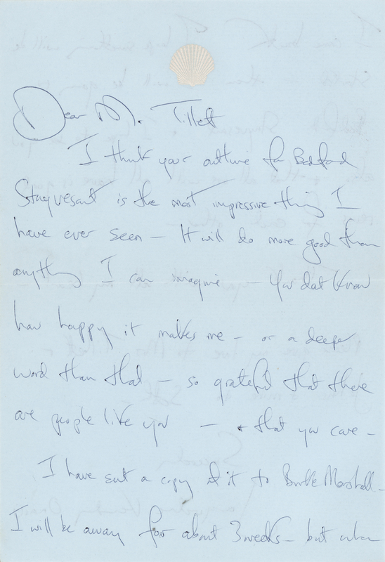 Lot 78 Jacqueline Kennedy Autograph Letter Signed to Her Favored Fabric Designer