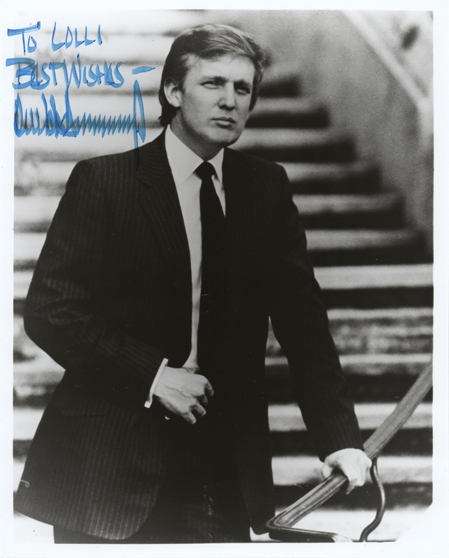 Lot 126 Donald Trump Signed Photograph