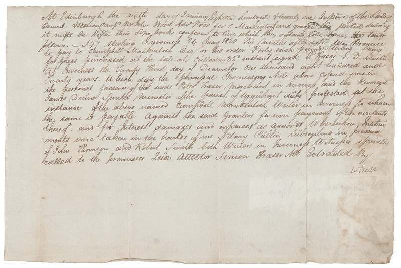 Lot 516 Sir Walter Scott Document Signed