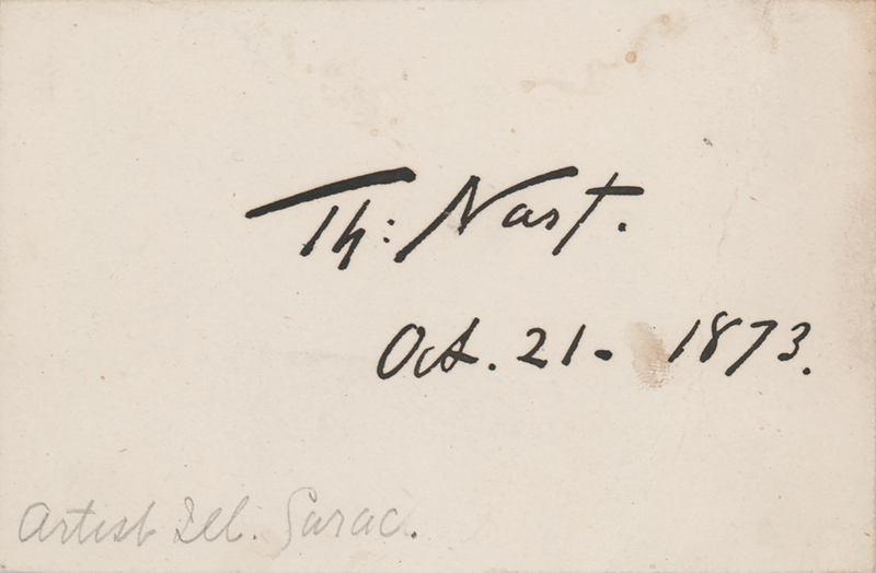 Lot 445 Thomas Nast Signature