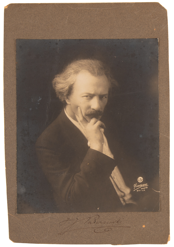 Lot 539 Ignace J. Paderewski Signed Photograph