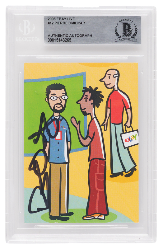 Lot 240 Pierre Omidyar Signed 'eBay Live!' Trading Card
