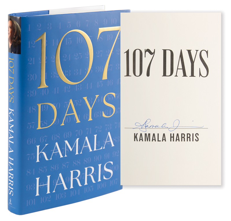 Lot 142 Kamala Harris Signed Book - 107 Days