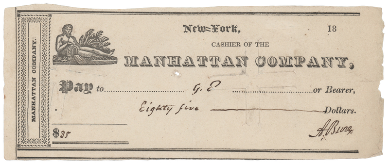 Lot 138 Aaron Burr Signed Check