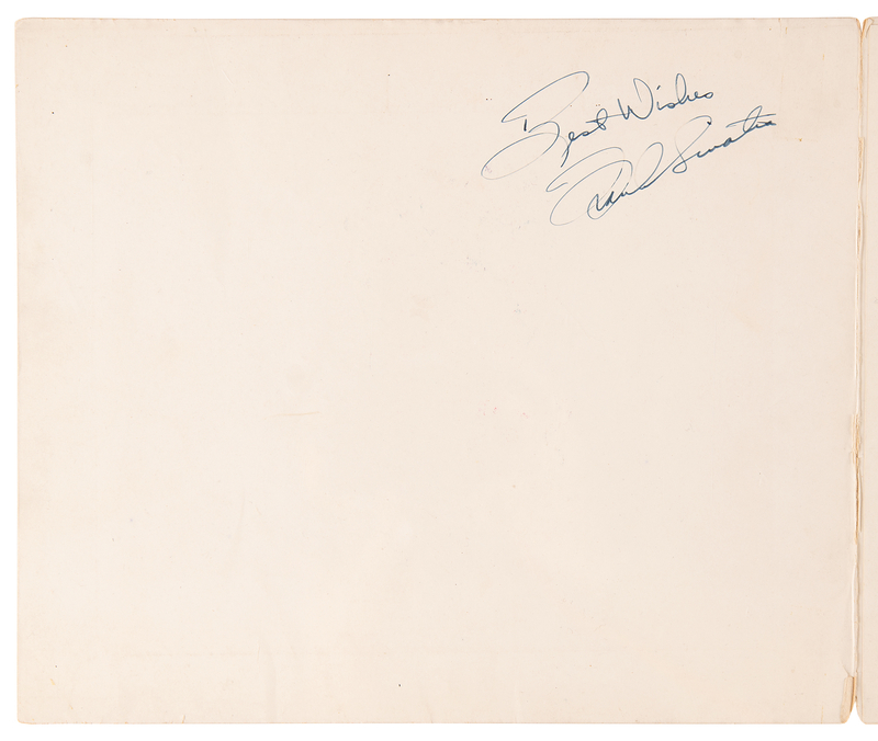 Lot 664 Frank Sinatra Signature