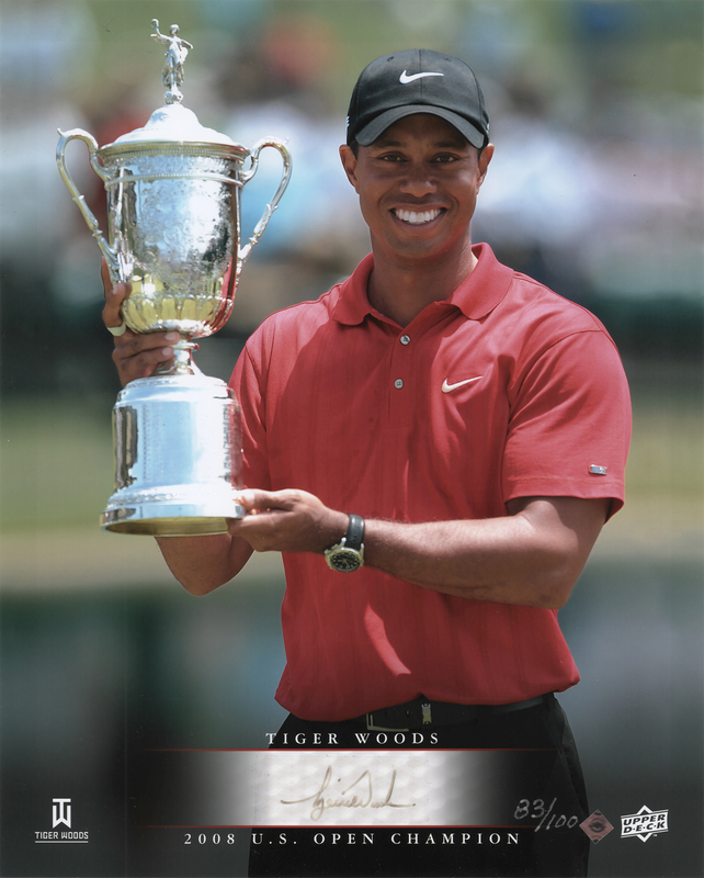 Lot 694 Tiger Woods Signed Photograph (Ltd. Ed. #83/100)