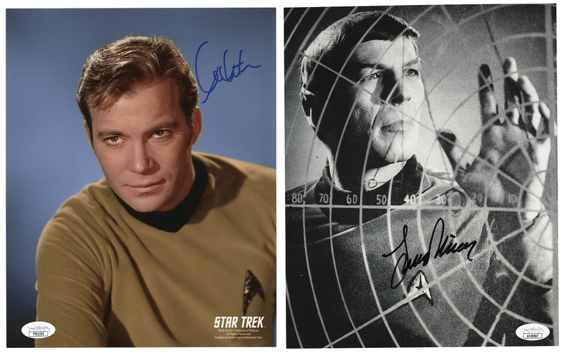Lot 665 Star Trek: William Shatner and Leonard Nimoy (2) Signed Photographs